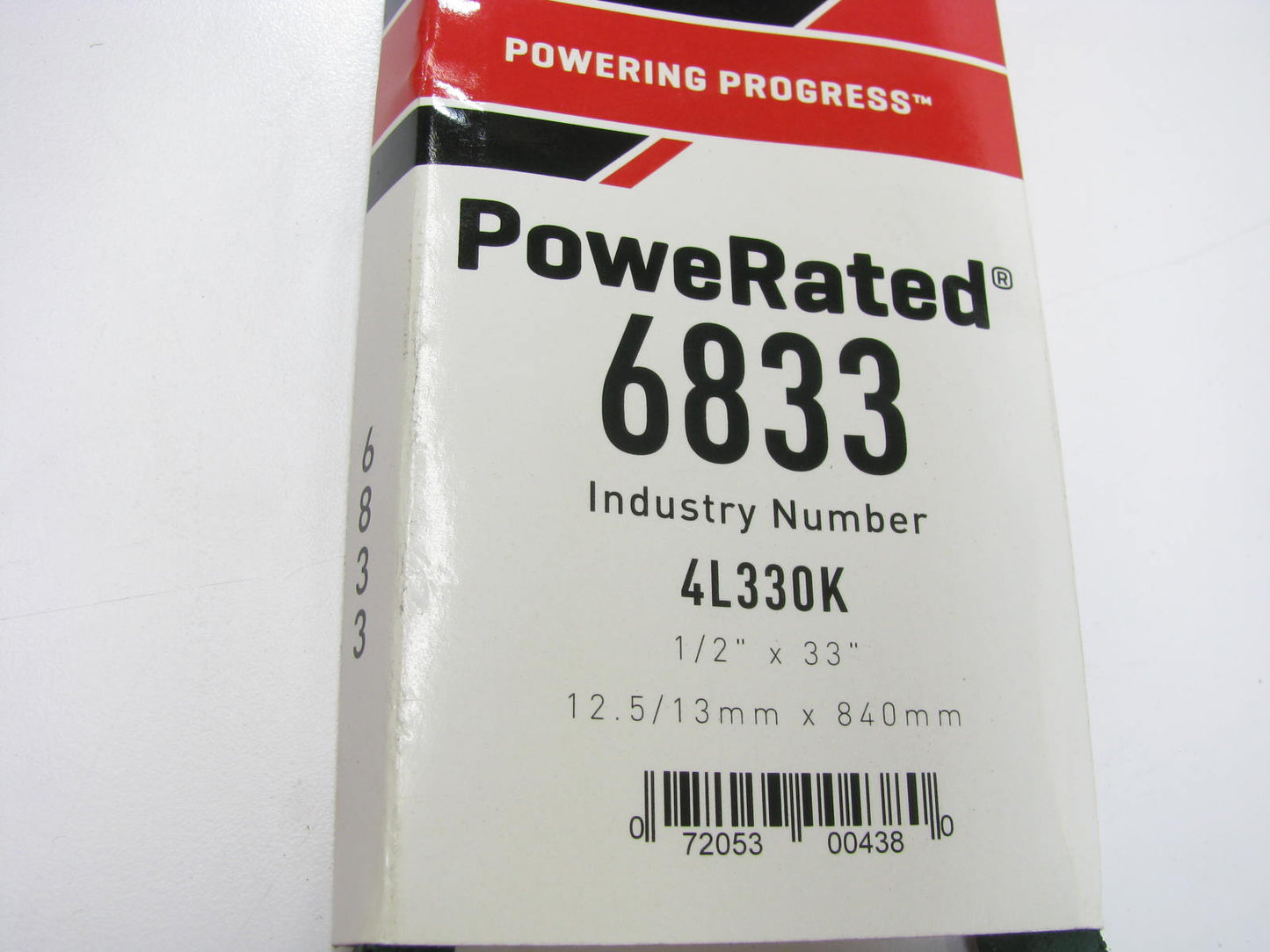 Gates 6833 Power Equipment Accessory Drive Belt - 1/2'' X 33''