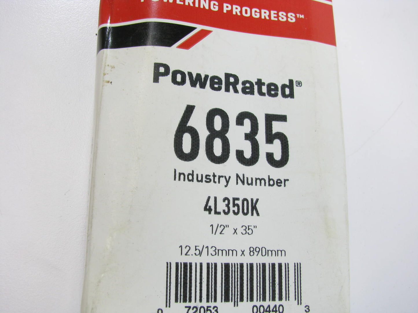 Gates 6835 Lawn & Garden Power Equipment Accessory Drive Belt - 1/2'' X 35''