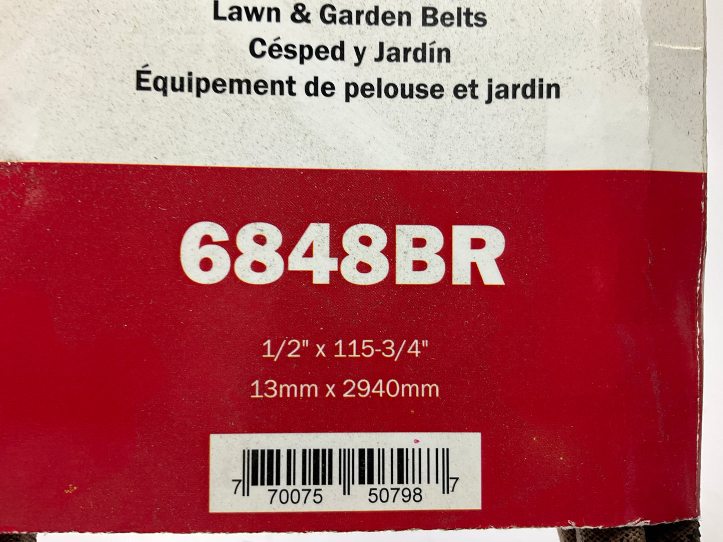 Gates 6848BR Power Equipment Accessory Drive Belt - 17/32'' X 115-3/4''