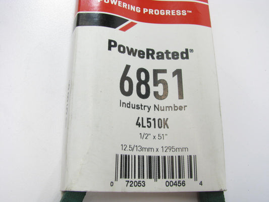 Gates 6851 Lawn & Garden Power Equipment Accessory Drive Belt - 1/2'' X 51''