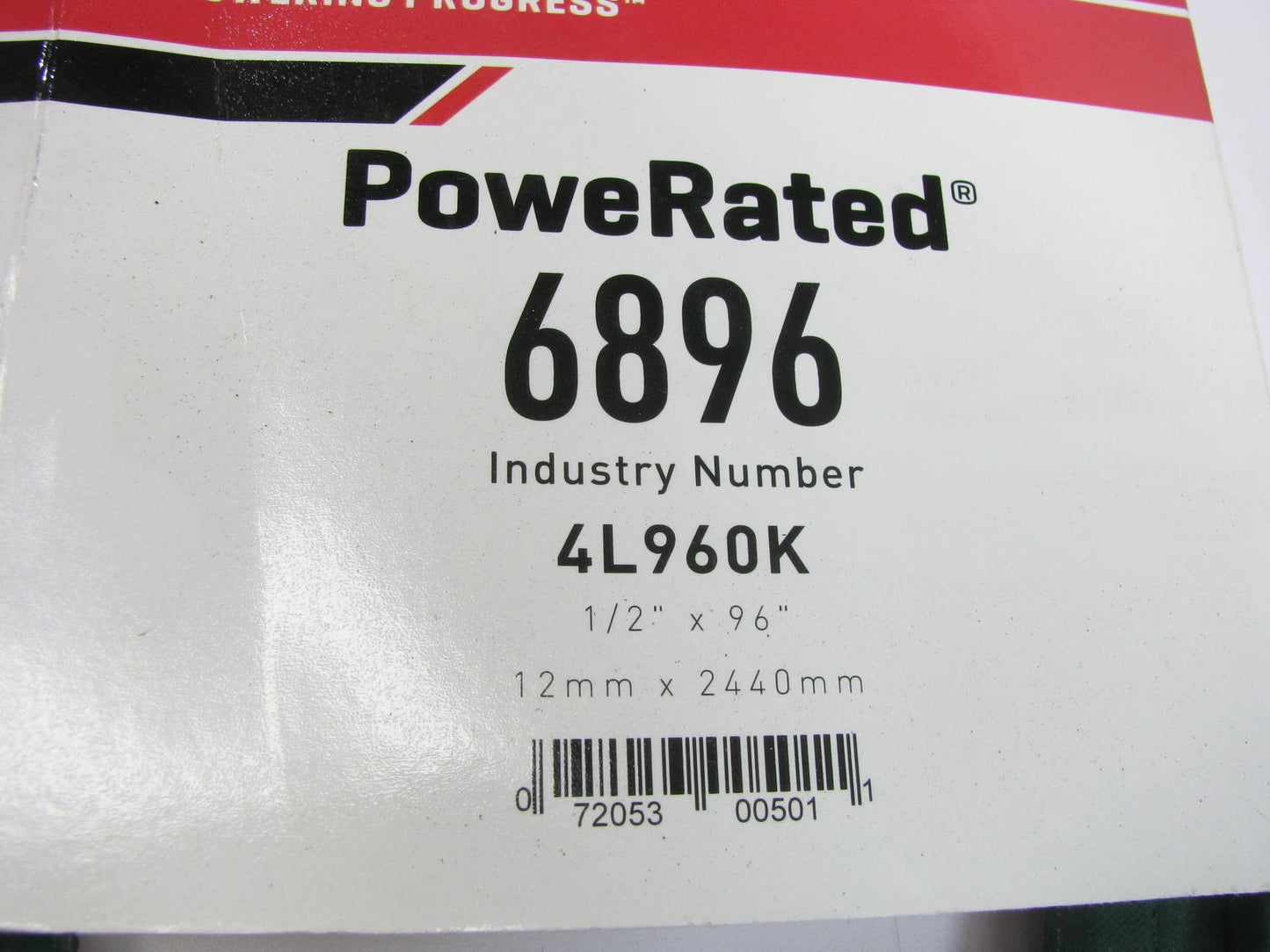 Gates 6896 Lawn & Garden Power Equipment Accessory Drive Belt - 1/2'' X 96''