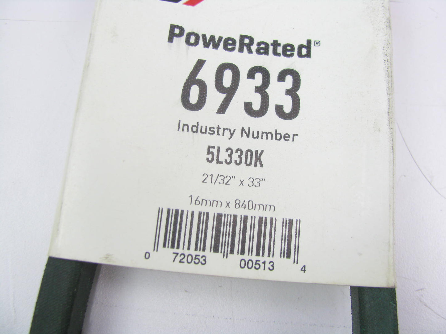 Gates 6933 Power Equipment Accessory Drive Belt - 5/8'' X 33''