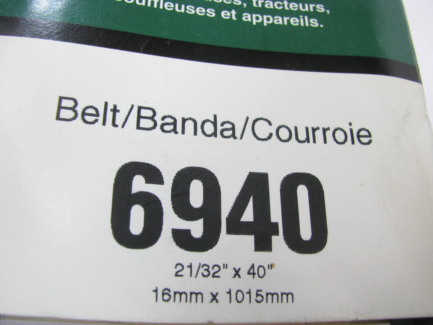 Gates 6940 Lawn & Garden Power Equipment Accessory Drive Belt - 21/32'' X 40''