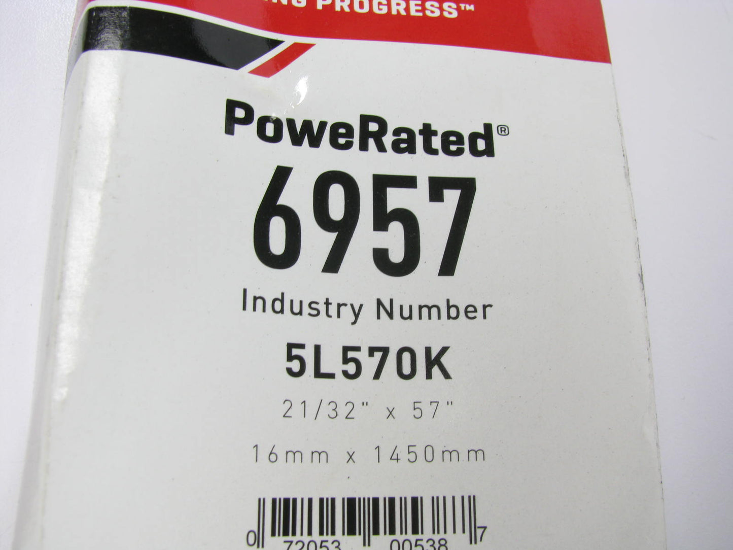 Gates 6957 Lawn & Garden Power Equipment Accessory Drive Belt - 21/32'' X 57''