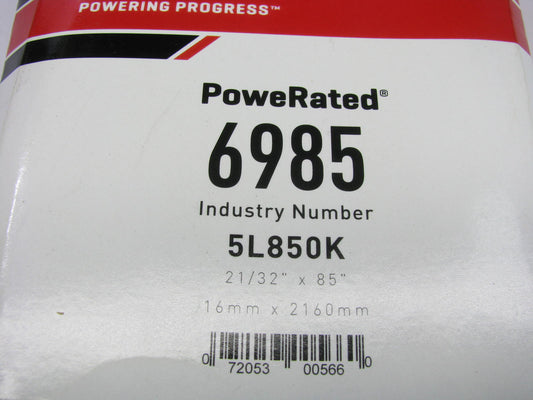 Gates 6985 Lawn & Garden Power Equipment Accessory Drive Belt - 21/32'' X 85''