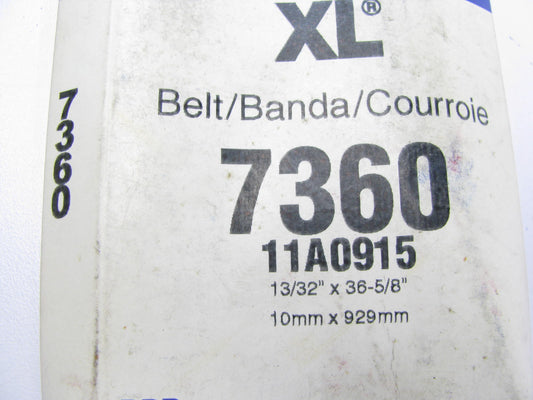 Gates 7360 High Capacity V-Belt Drive Belt - 0.44'' X 36.75'' - 36 Degree