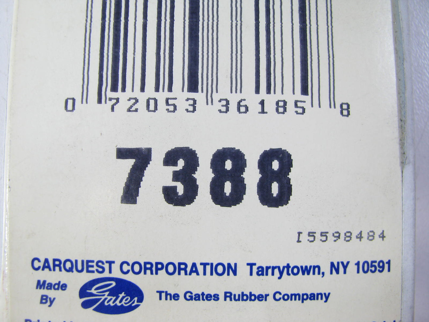 Gates 7388 Accessory Drive Belt - 0.33'' X 39.125'' - 36 Degree