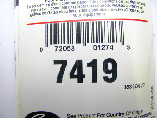 Gates 7419 Accessory Drive Belt - 0.33'' X 42.00'' - 36 Degree