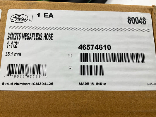 25 FEET - Gates 80048 1-1/2'' (1.5'') Hydraulic Hose M2T MegaFlex 2-Wire 100R16