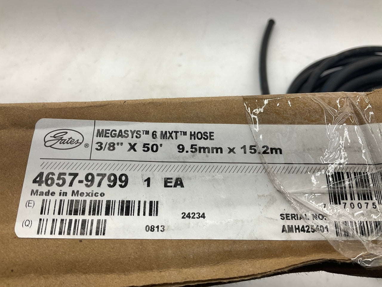 49 FEET - Gates 85047 3/8'' MXT Wire Braid Hydraulic Hose, 4800 PSI Max Work P.