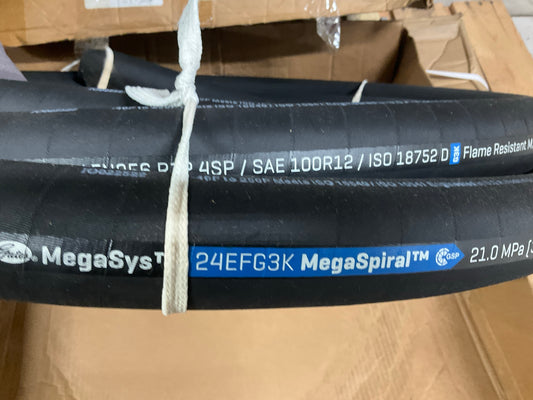 25 FEET - Gates 85430 EFG3K High Pressure Hydraulic Hose, SAE 100R12, 1-1/2''