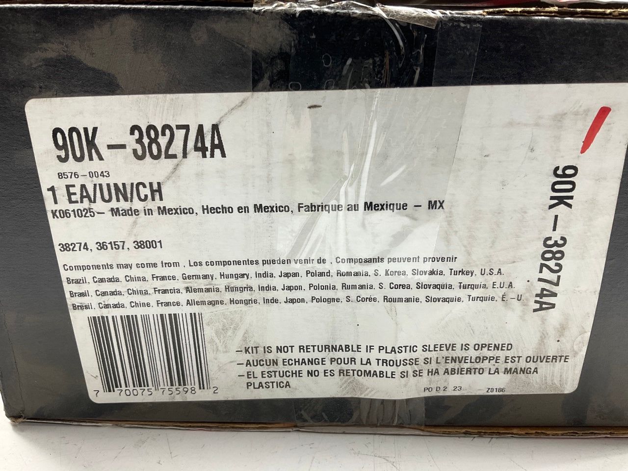 Gates 90K-38274A Serpentine Belt Drive Component Kit