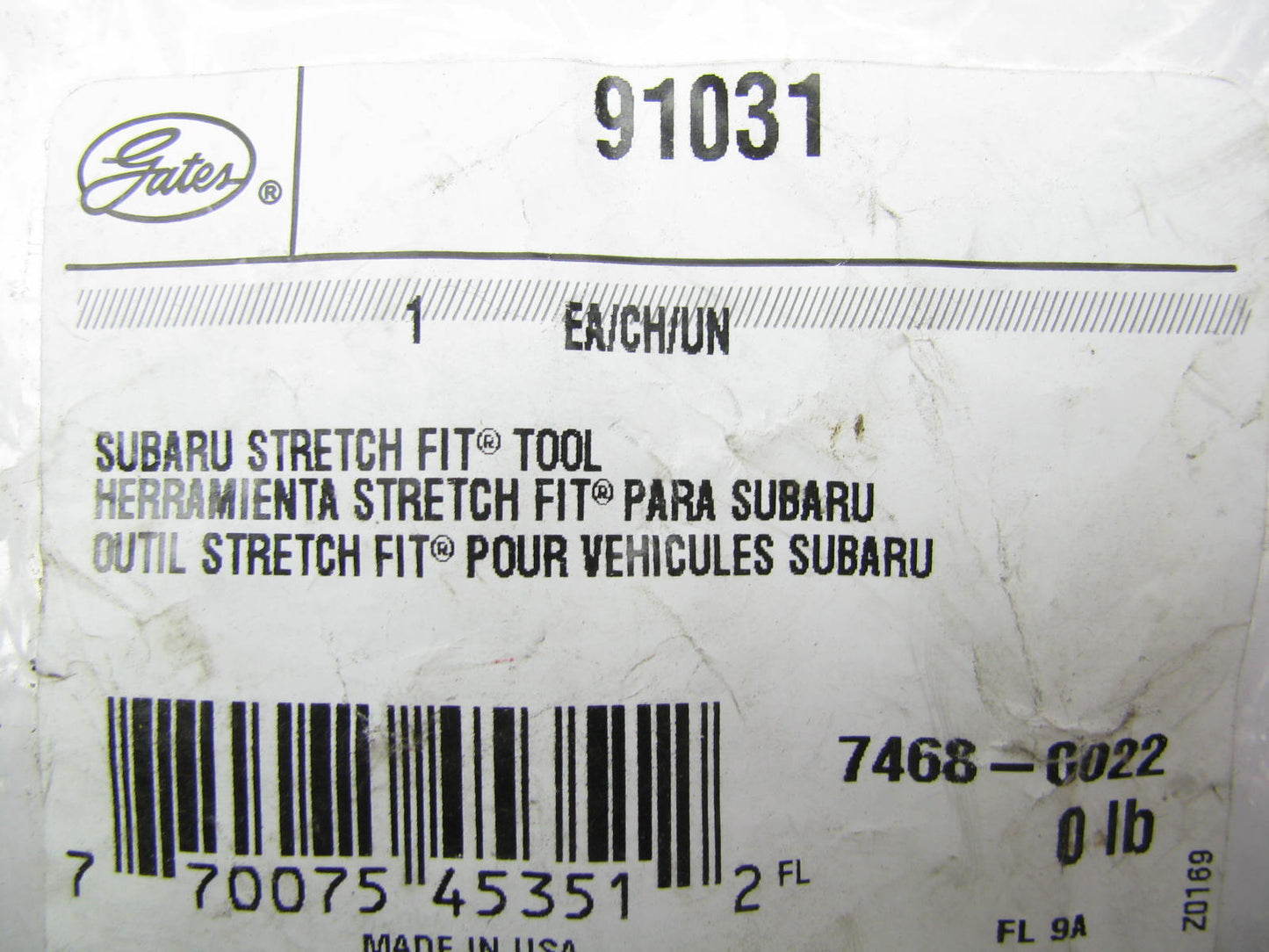 Gates 91031 Belt Installation Tool For 2008-2011 Subaru 2.0L 2.5L-H4