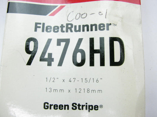Gates 9476HD Green Stripe Heavy Duty Accessory Drive Belt - 1/2'' X 47-15/16''