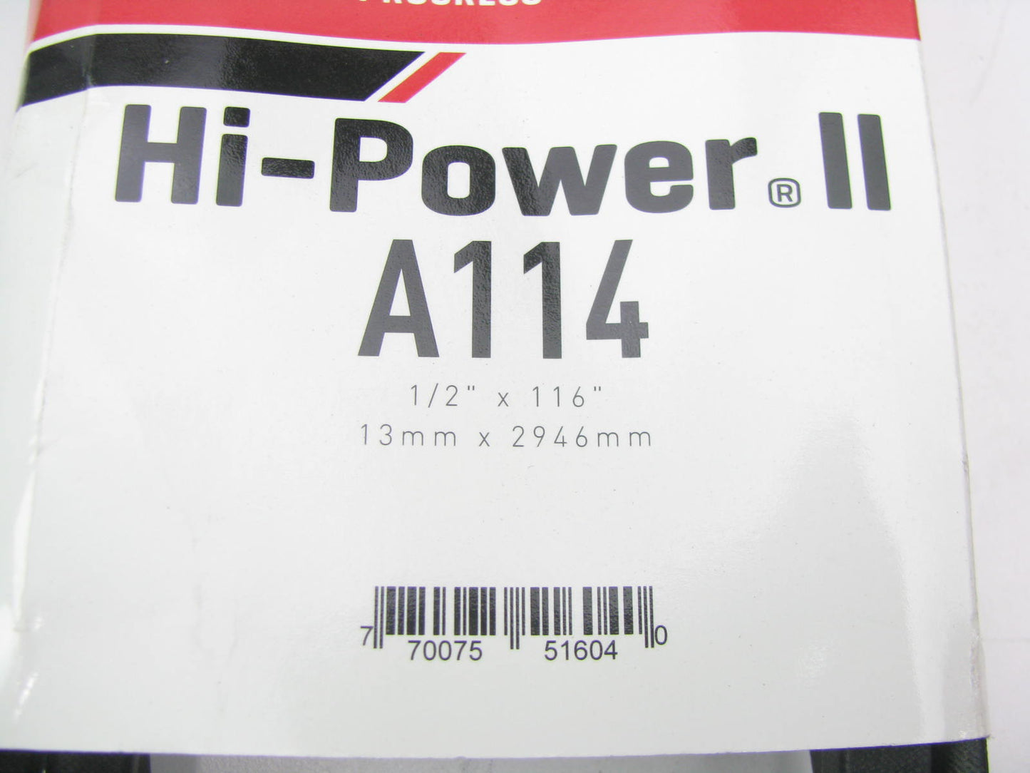 Gates A114 Industrial Accessory Drive Belt - A 1/2'' X 116''