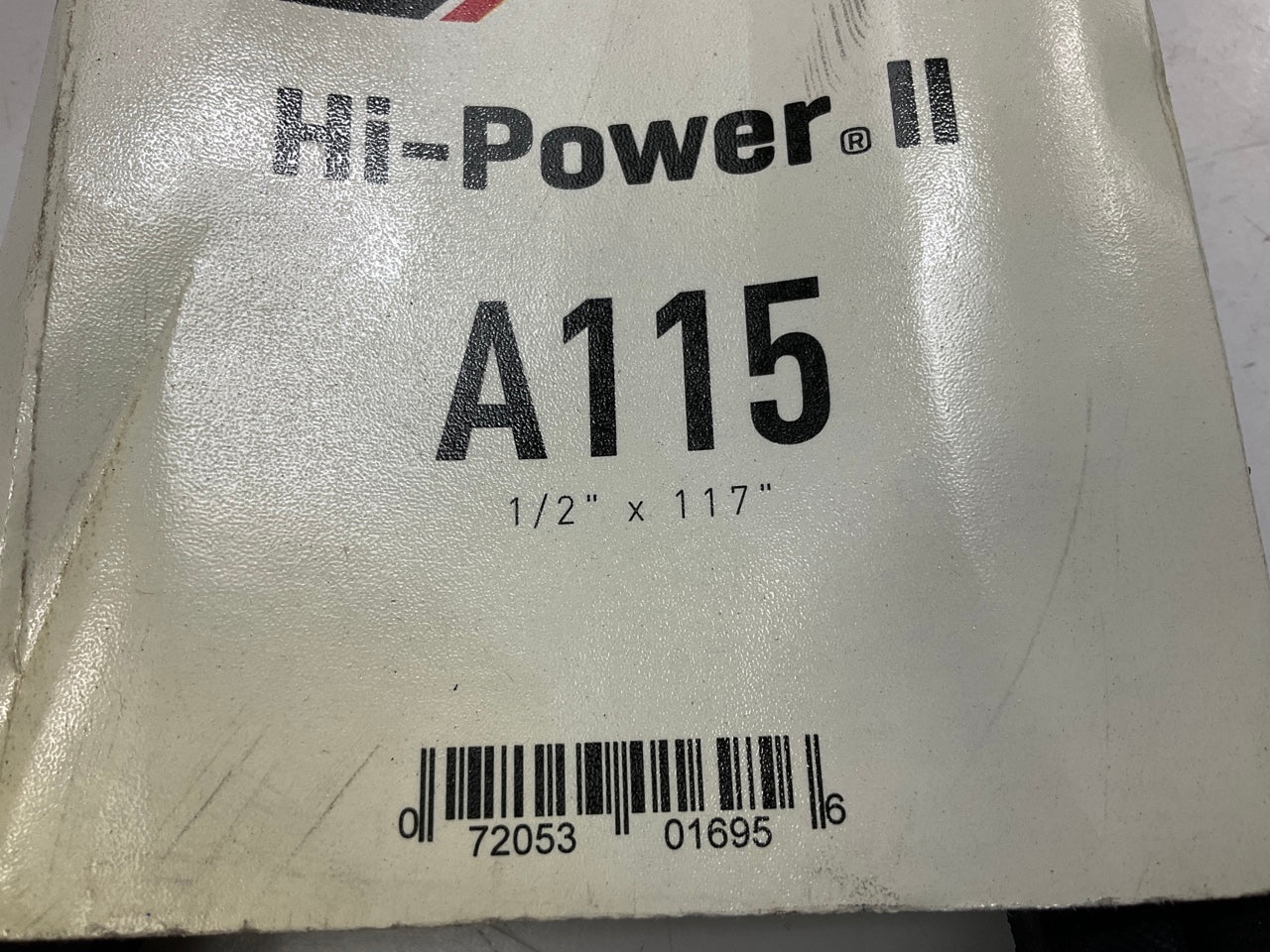 Gates A115 Industrial Accessory Drive Belt - 1/2'' X 117''