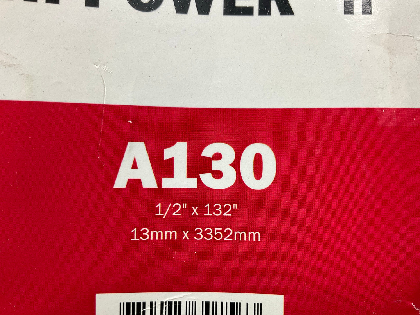 Gates A130 Industrial Accessory Drive Belt - 1/2'' X 132''
