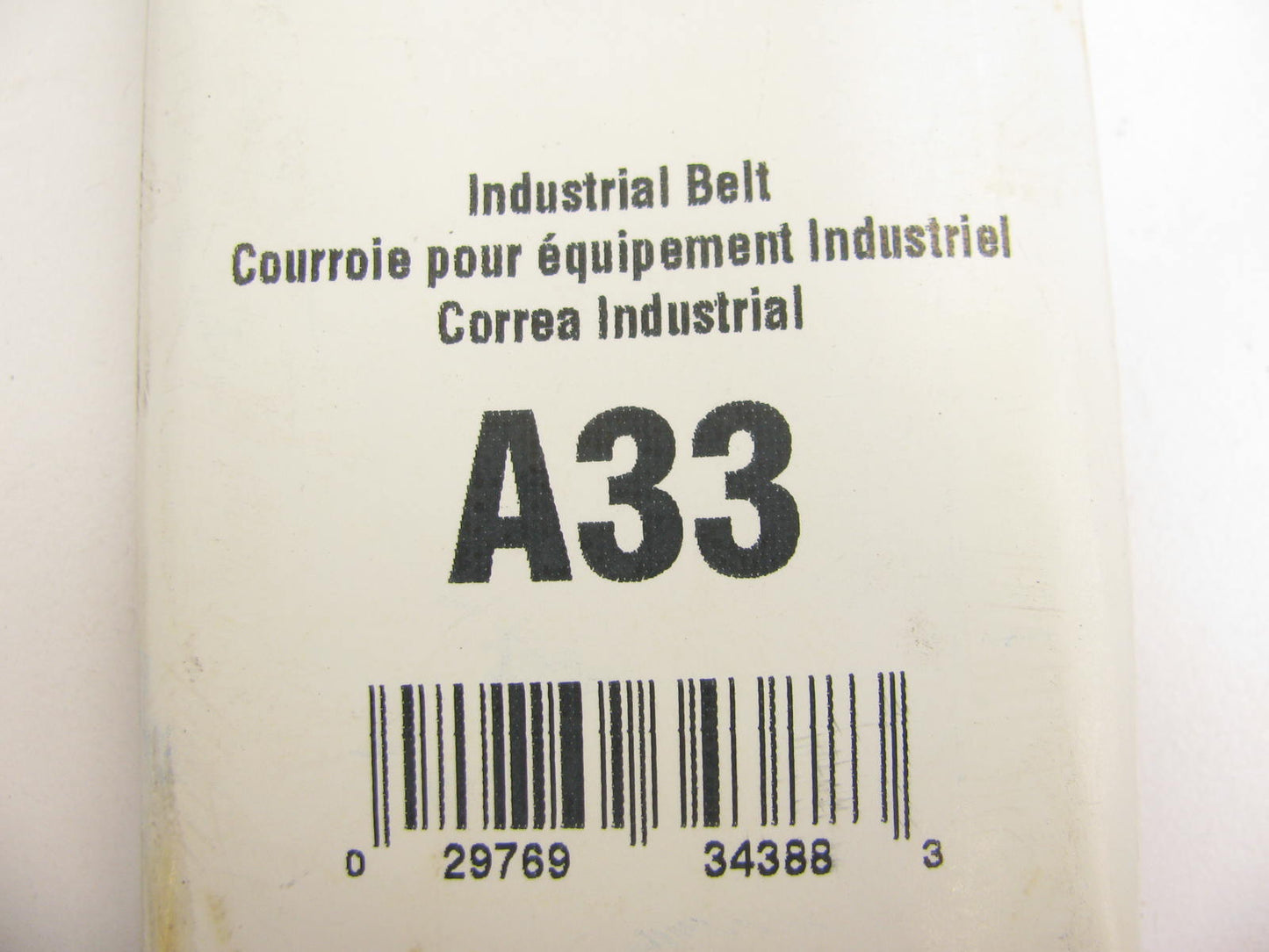 Gates A33 Industrial Accessory Drive Belt - 1/2'' X 33''