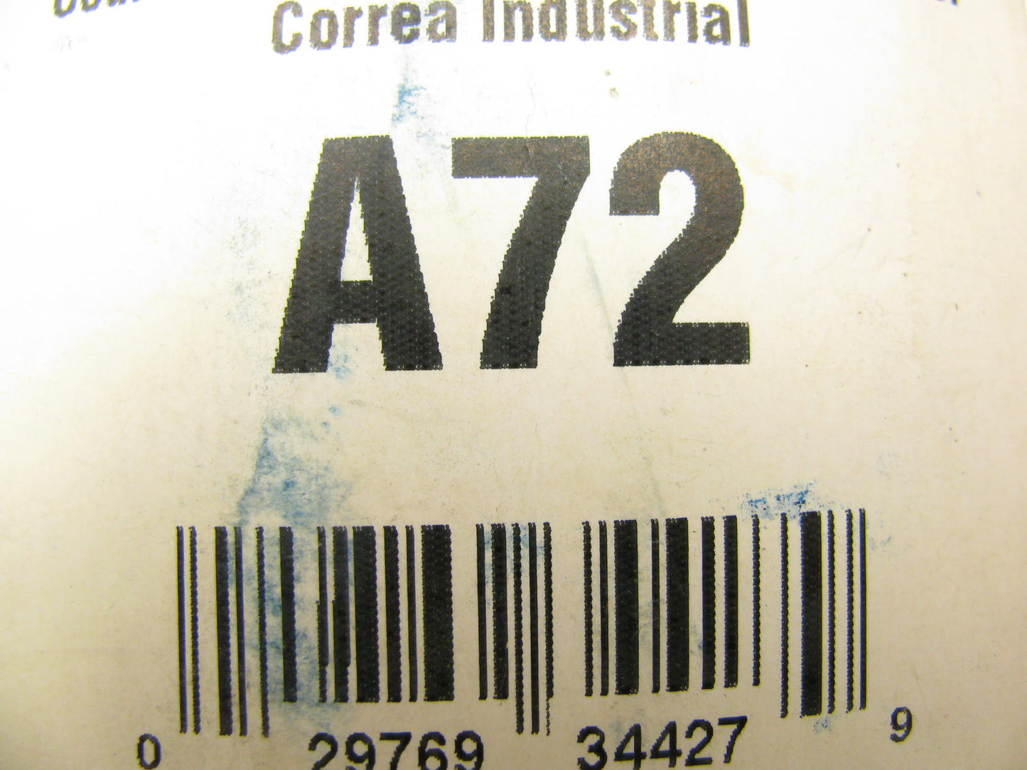 Gates A72 Industrial Accessory Drive Belt - 1/2'' X 74''