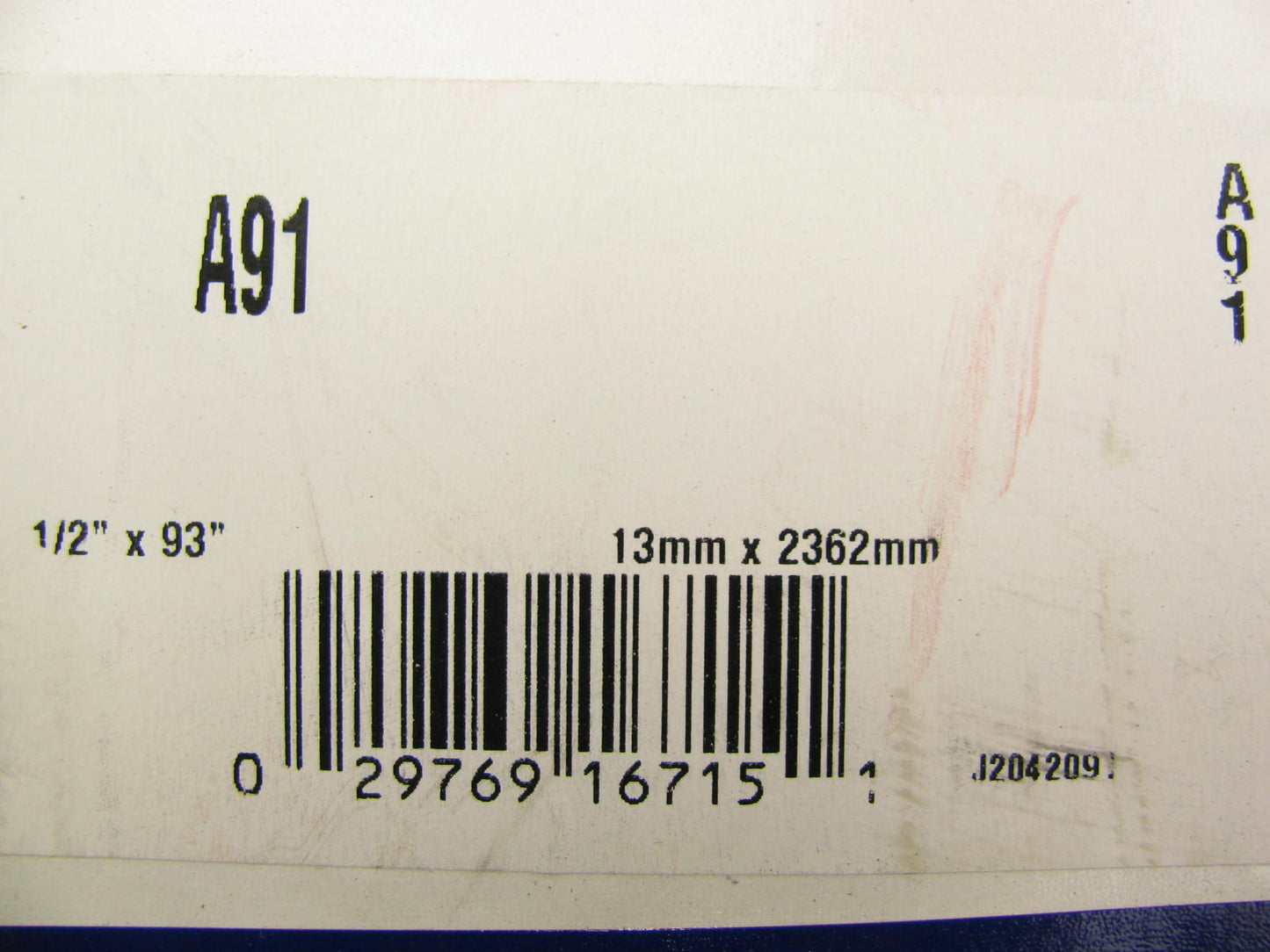 Gates A91 Industrial Accessory Drive Belt - 1/2'' X 93''