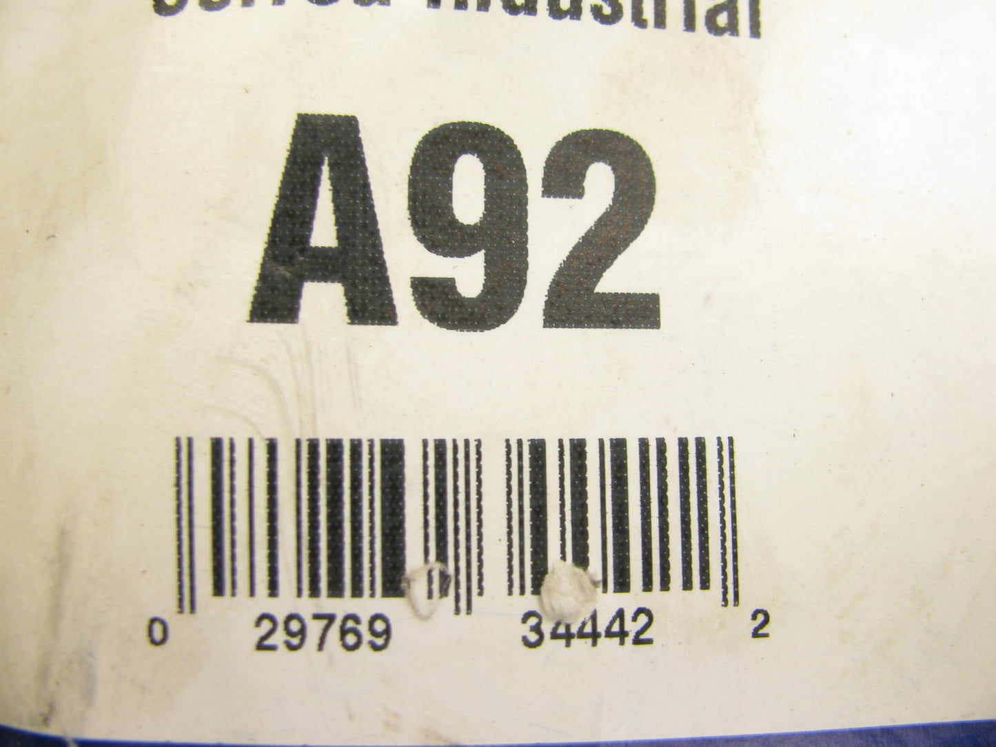 Gates A92 Industrial Accessory Drive Belt - 1/2'' X 94''