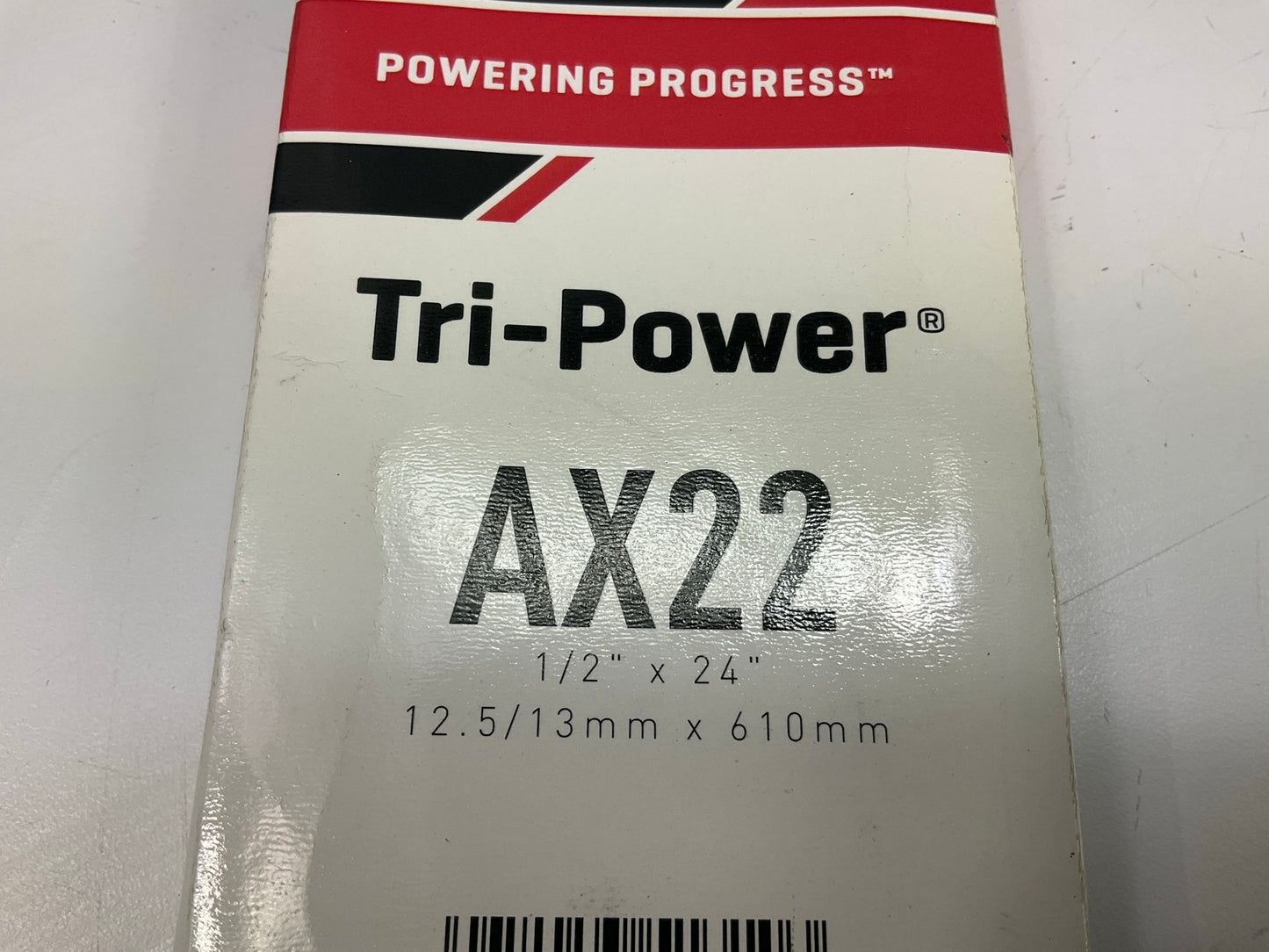 Gates AX22 Cogged Industrial Accessory Drive Belt, 1/2'' X 24''