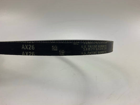 Gates AX26 Cogged Industrial Accessory Drive V-Belt - 0.53'' X 28.39''