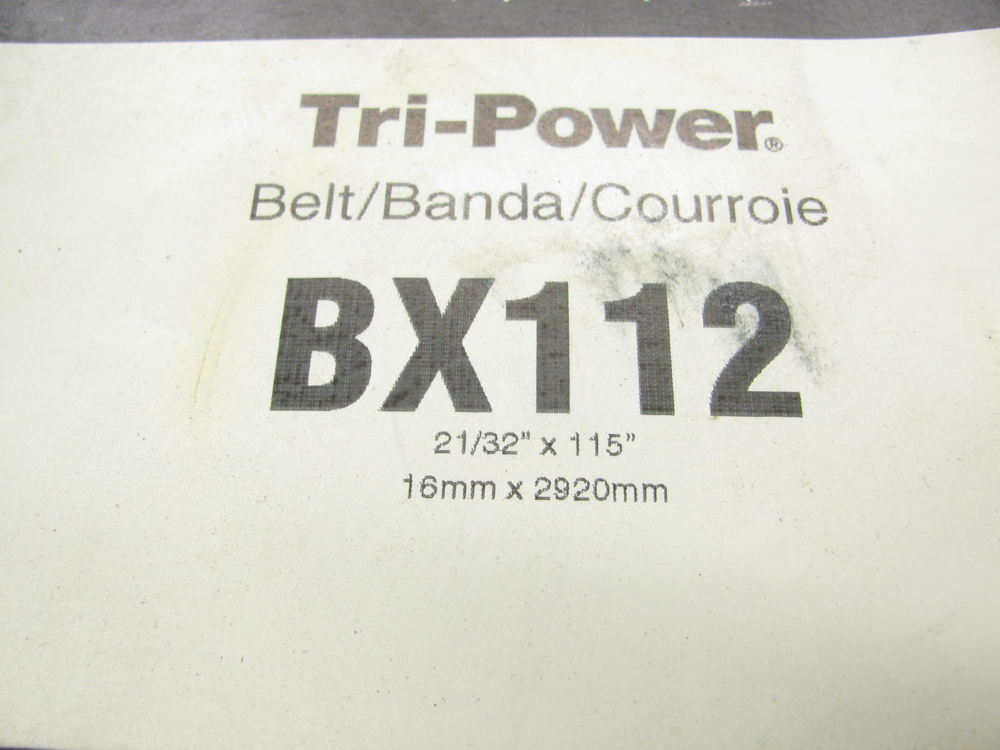 Gates BX112 Industrial Cogged Accessory Drive Belt - 21/32'' X 115''