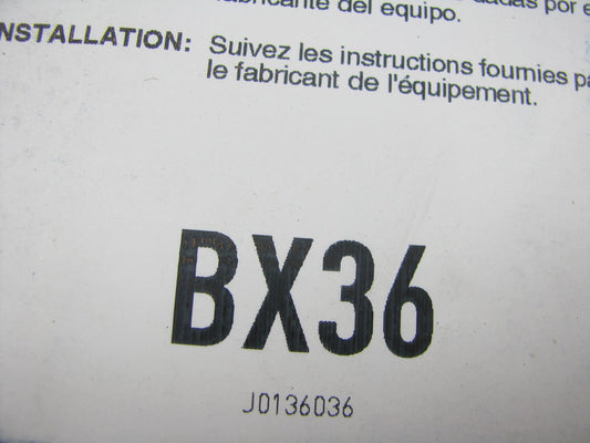 Gates BX36 Industrial Cogged Accessory Drive Belt - 21/32'' X 39''