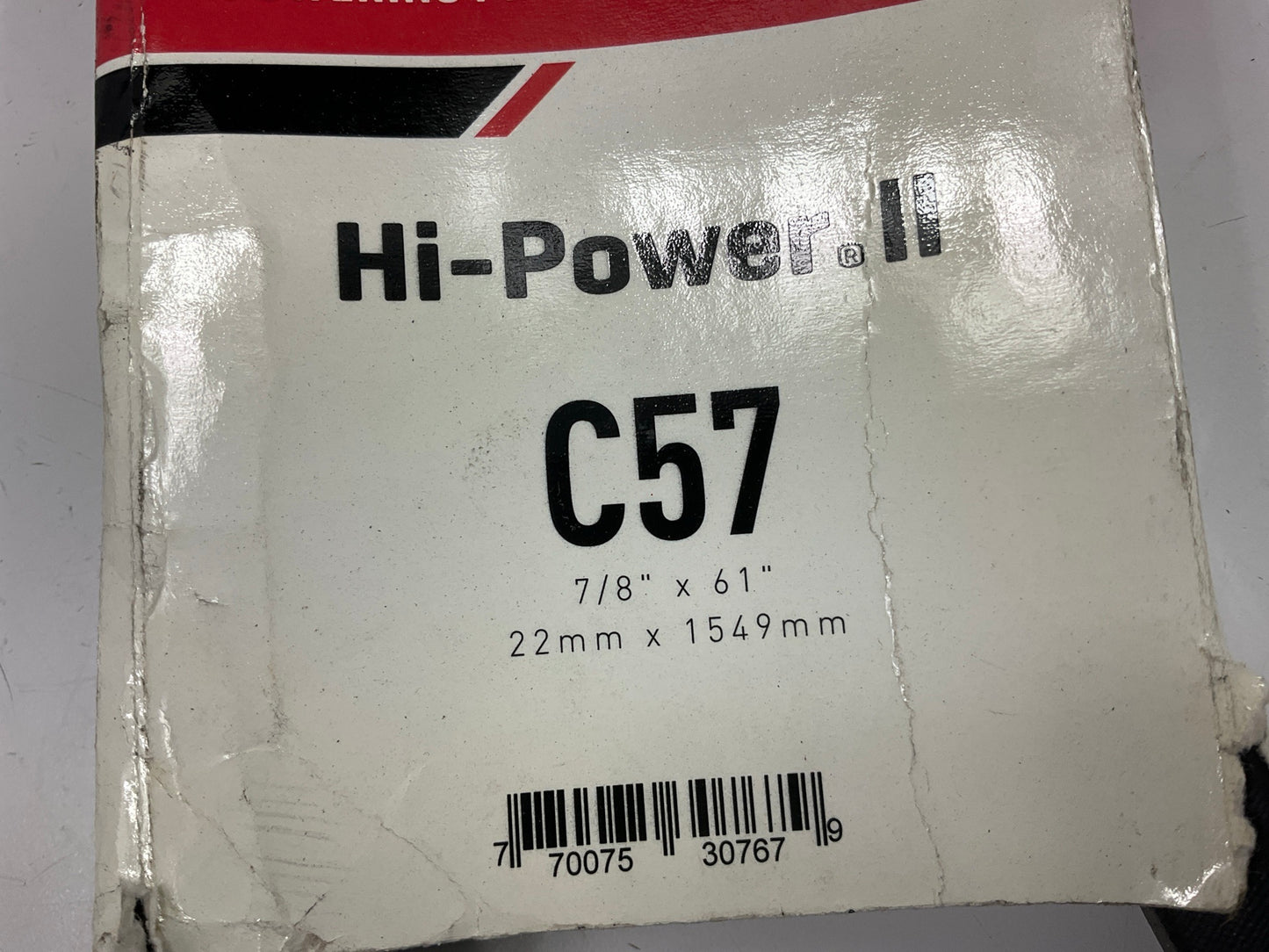 Gates C57 Hi-Power II Accessory Drive Belt - 7/8'' X 61''