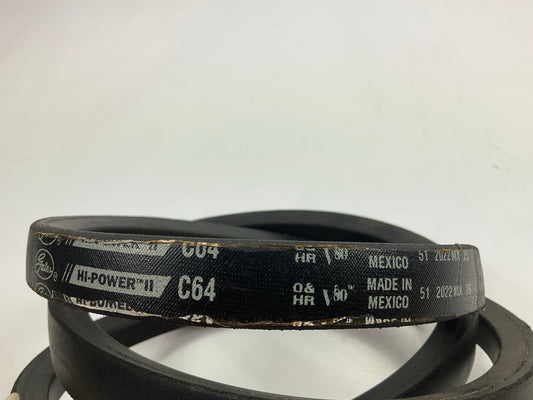 Gates C64 Industrial Accessory Drive Belt - 7/8'' X 68''
