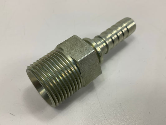 Gates G20100-0812 8GS-12MP 1/2'' ID Hydraulic Hose End Fitting, 3/4-14 Thread