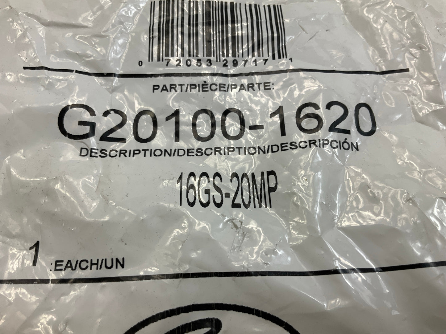 Gates G20100-1620 Hose Fitting Male Pipe (NPTF - 30° Cone Seat) 1'' ID, 16GS-20MP
