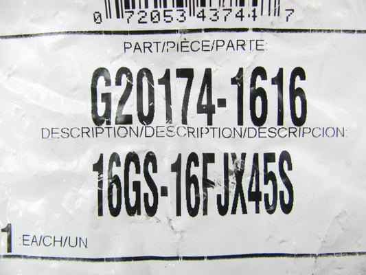 Gates G20174-1616 Hydraulic Fitting 45 Deg Bent Tube Fem 37 Deg GS G-20 1'' Hose