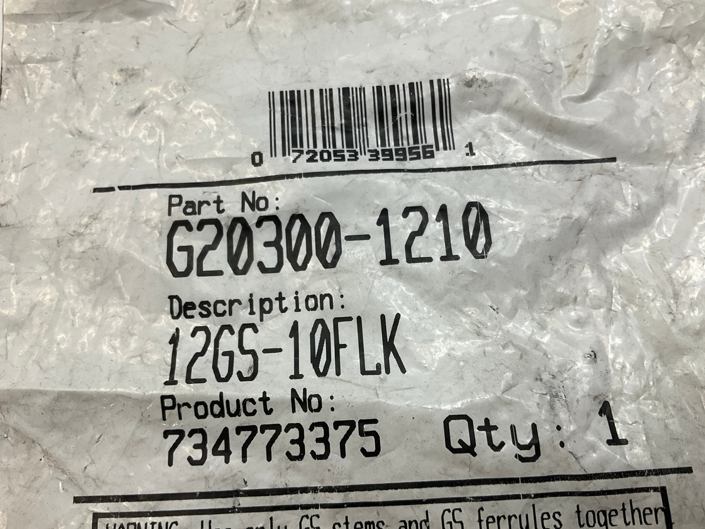 Gates G20300-1210 Hose Fitting Code 61 O-Ring Flange 3/4'' ID - 12GS-10FLK