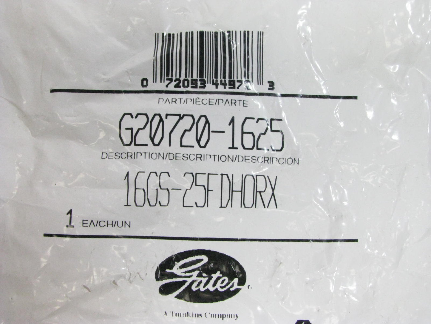 Gates G20720-1625 Hydraulic Fitting Straight Heavy Series G-20 1'' Hose M36 X 2.0