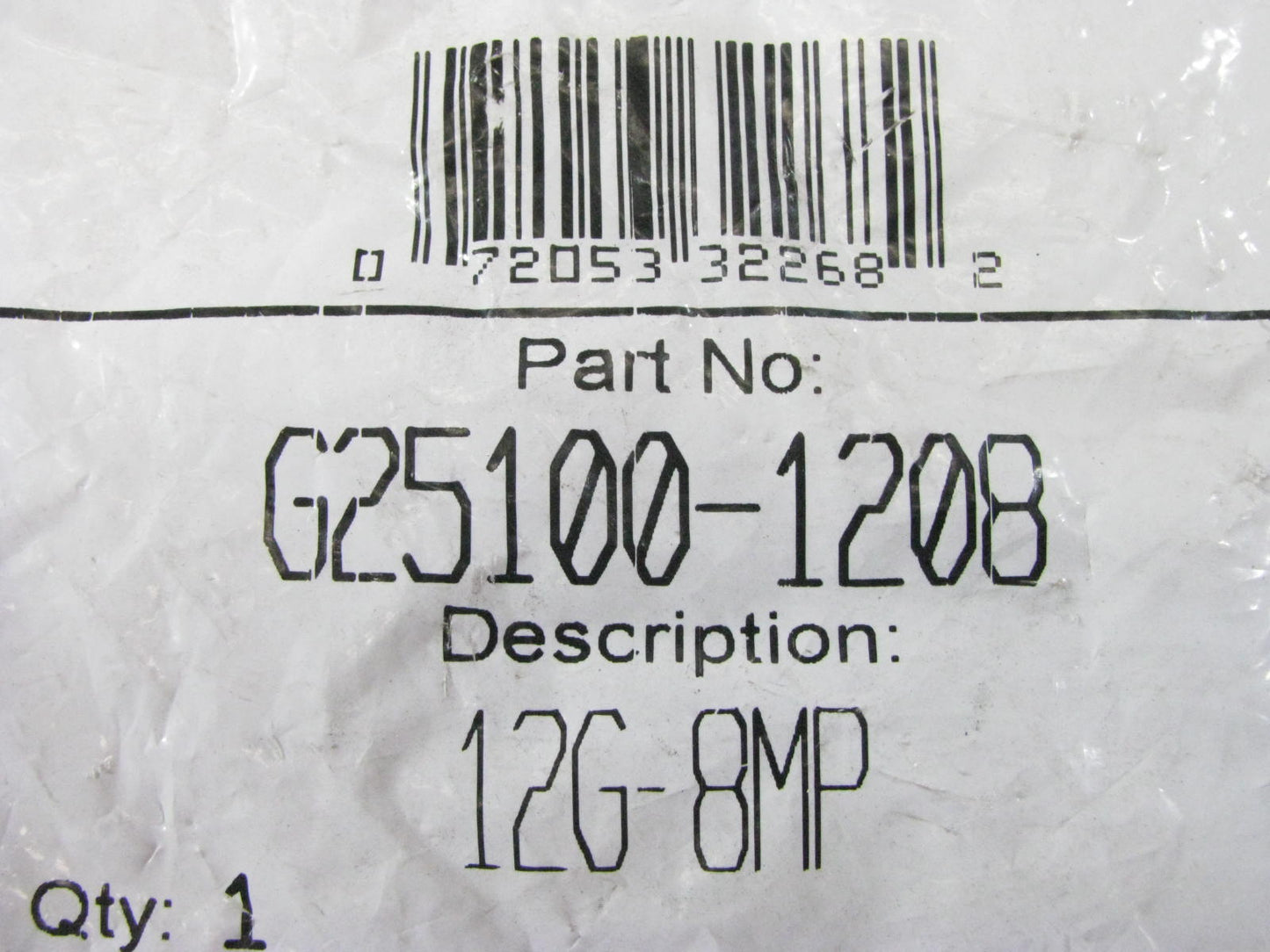 Gates G25100-1208 Hydraulic Fitting Male Pipe NPTF 30 Cone Seat G25 3/4'' Hose
