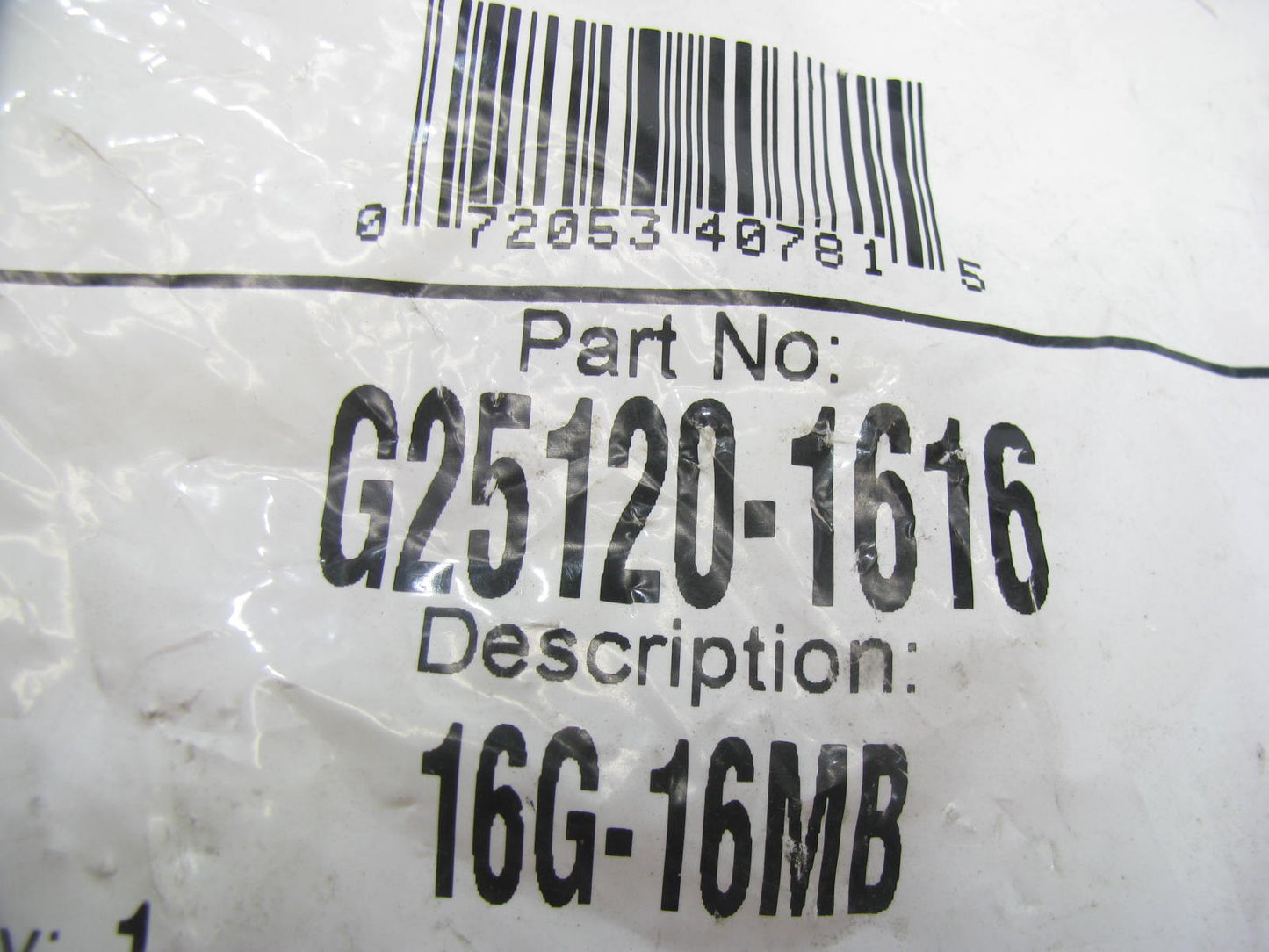 Gates G25120-1616 Hydraulic Fitting Male O-Ring Boss G-25 1'' Hose 1-5/16''-12