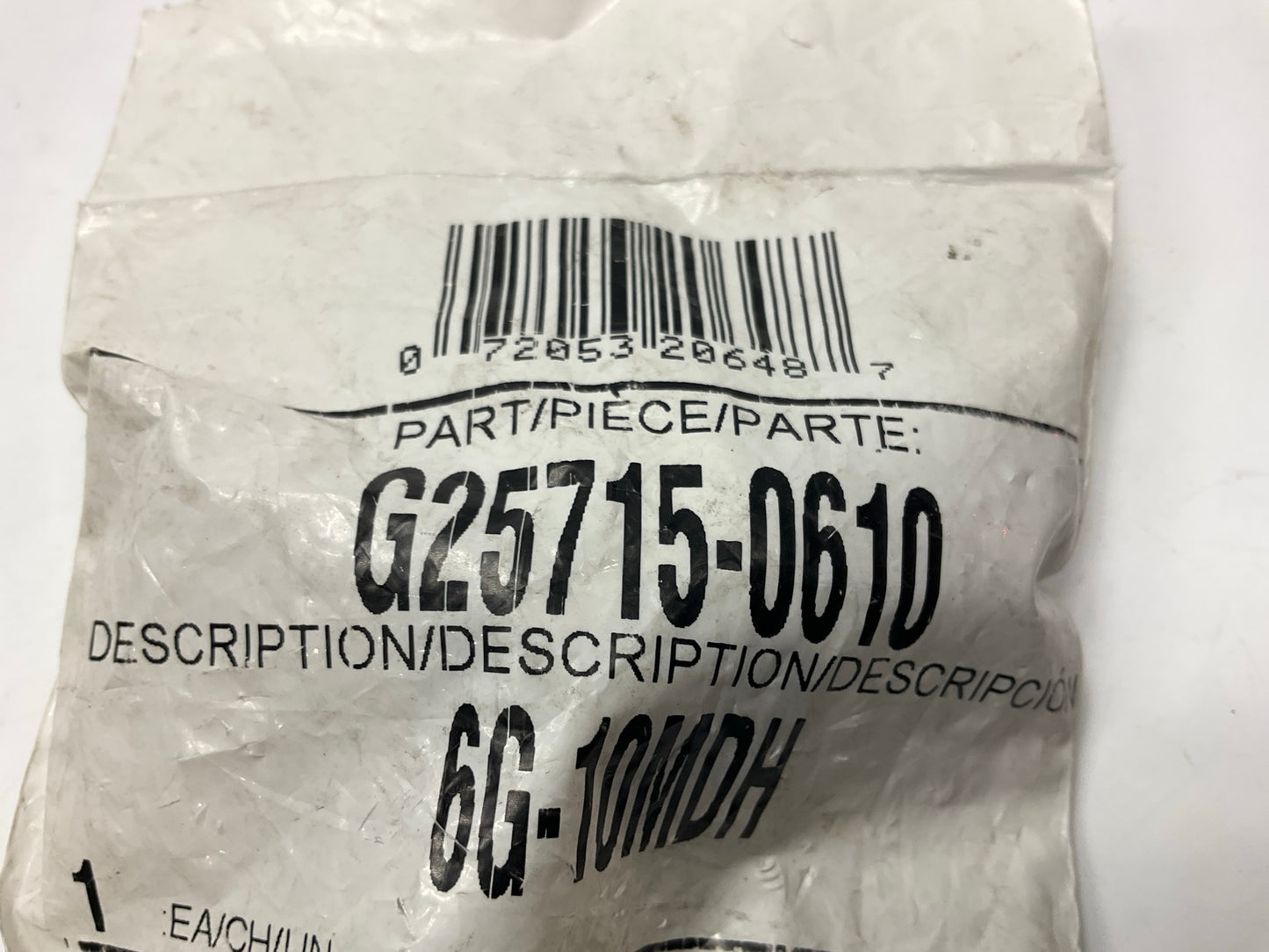 Gates G25715-0610 Male DIN 24° Cone Hydraulic Fitting, 3/8'' Hose - 6G-10MDH