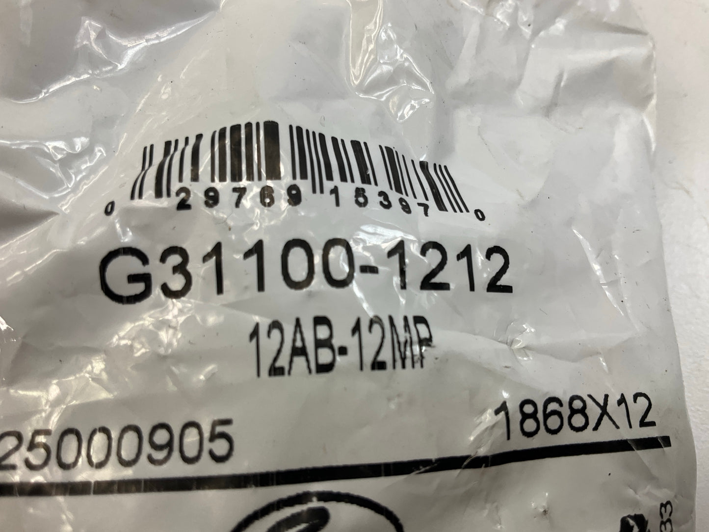 Gates G31100-1212 SureLok Air Brake Fitting 3/4'' ID, 3/4-14 Thread