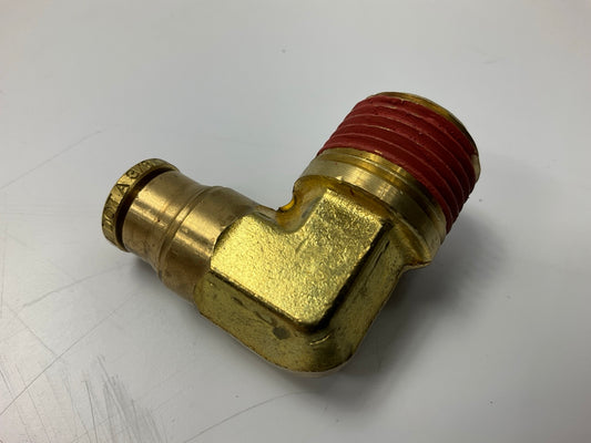 Gates G31104-0608 90° Air Brake To Male Pipe, 3/8'' X 1/2''-14 - 6AB-8MP90