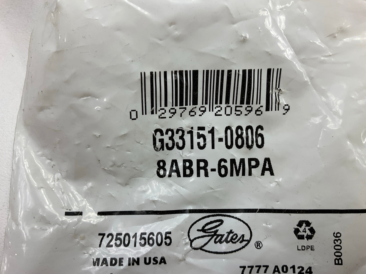 Gates G33151-0806 Air Brake Couplings To Female Couplings Swivel Adapter, 1/2''