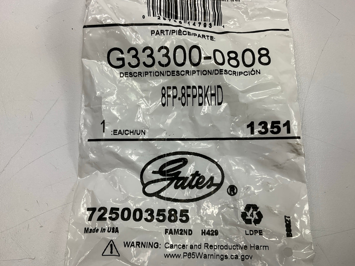 G33300-0808 Air Brake Bulkhead Female To Female Coupling 1/2'' ID, 1/2''-14 Thread