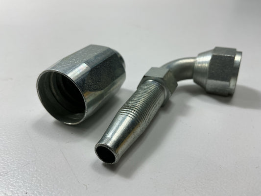 Gates G34180-0606 5/16'' Steel Female JIC 37° Flare Swivel 90° Bent Tube Fitting