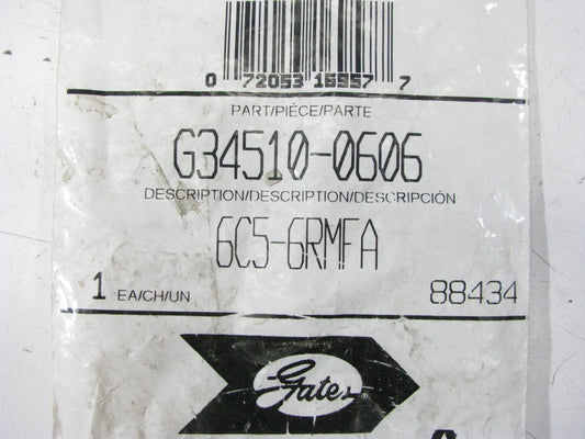 Gates G34510-0606 Hydraulic Fitting 5/16'' Steel SAE Male Flareless Couper 15/16''