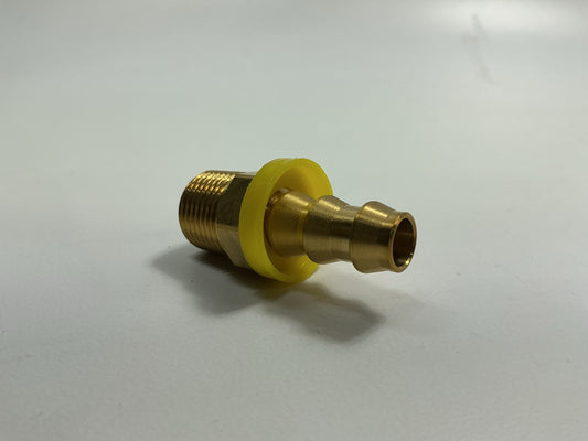 Gates G36100-0606 Hydraulic Hose Fitting 3/8''-18 Brass Male Pipe W/ Cone Seat