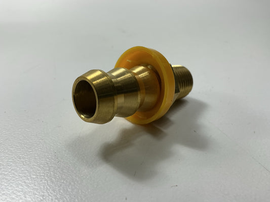 Gates G36100-0804 1/4''-18 Brass Male Pipe W/ Cone Seat Lock-On 1/2'' Hose Fitting
