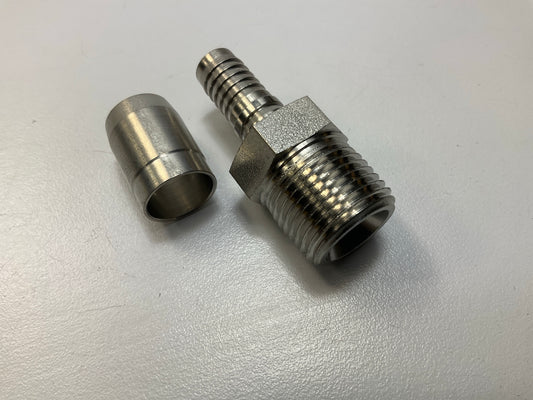 Gates 6C14-6MP-SS - G40100-0606S Hydraulic Hose Fitting For 5/16 ID Hose
