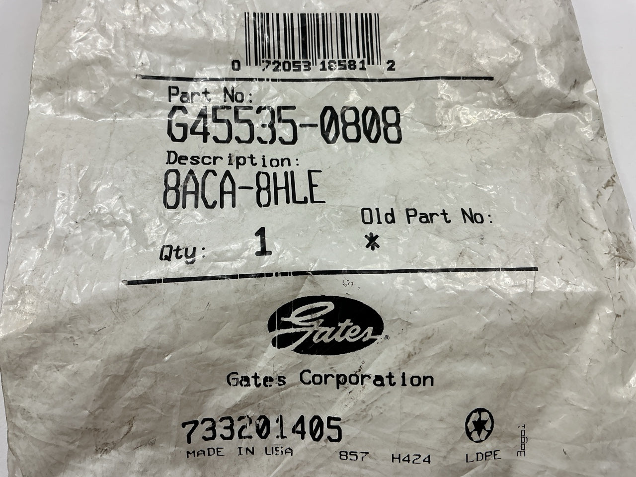 Gates G45535-0808 A/C Hose Length Extender, 13/32'' - 8ACA-8HLE