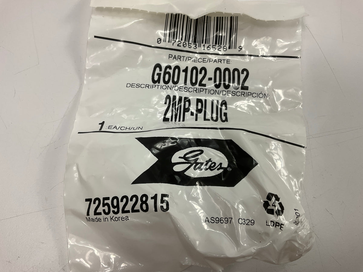 Gates G60102-0002 Male Pipe NPTF Plug, 1/8''-27 Thread - 2MP-PLUG